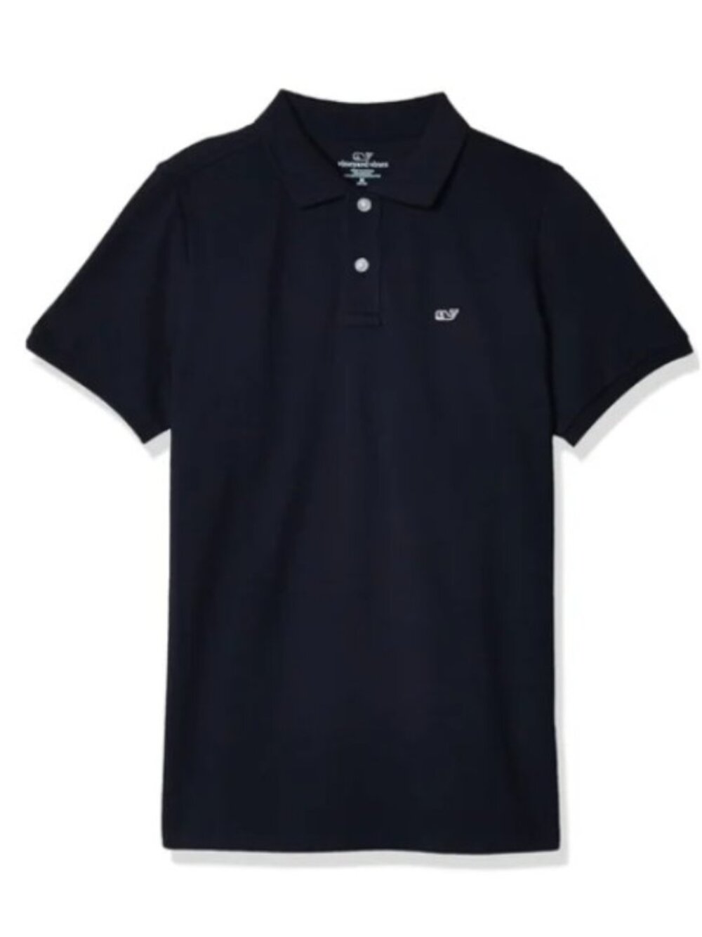 Vineyard Vines Kid's Unisex Navy Blue Polo 100% Cotton Short Sleeve Size 4 Boy